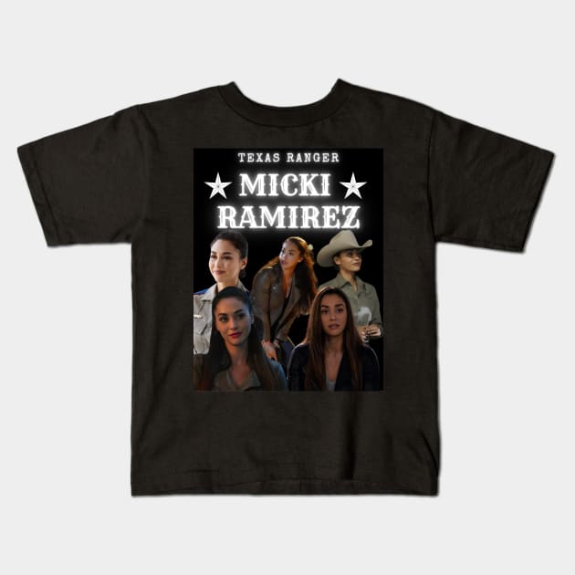 Micki Ramirez Kids T-Shirt by elisabet_tckr